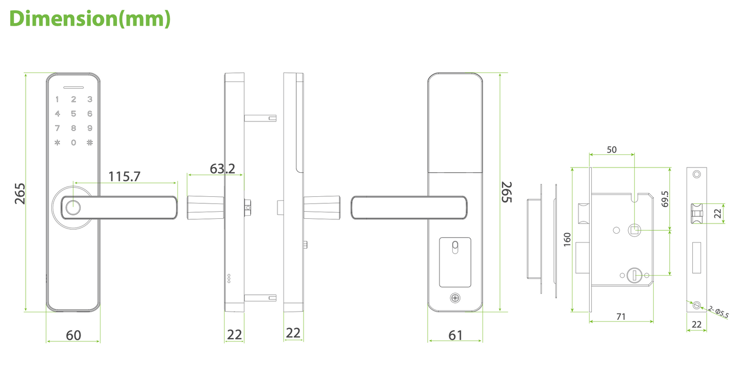 ML100 Wi-Fi Fingerprint Smart Lock