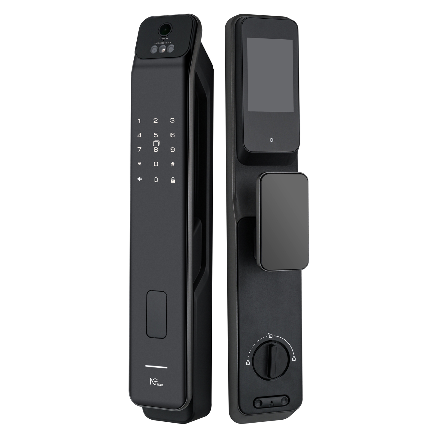 NGTeco Smart Lock with Face ID, Palm ID, Video Intercom & Wi-Fi Control